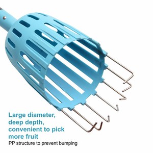 Large diameter fruit picker pole with basket Large diameter fruit picker pole with basket